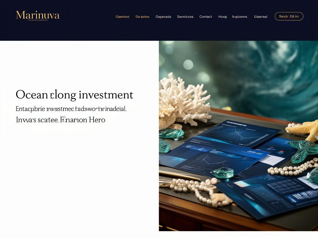 Elegancka kompozycja inspirowana oceanem i inwestycjami alternatywnymi Marinuva